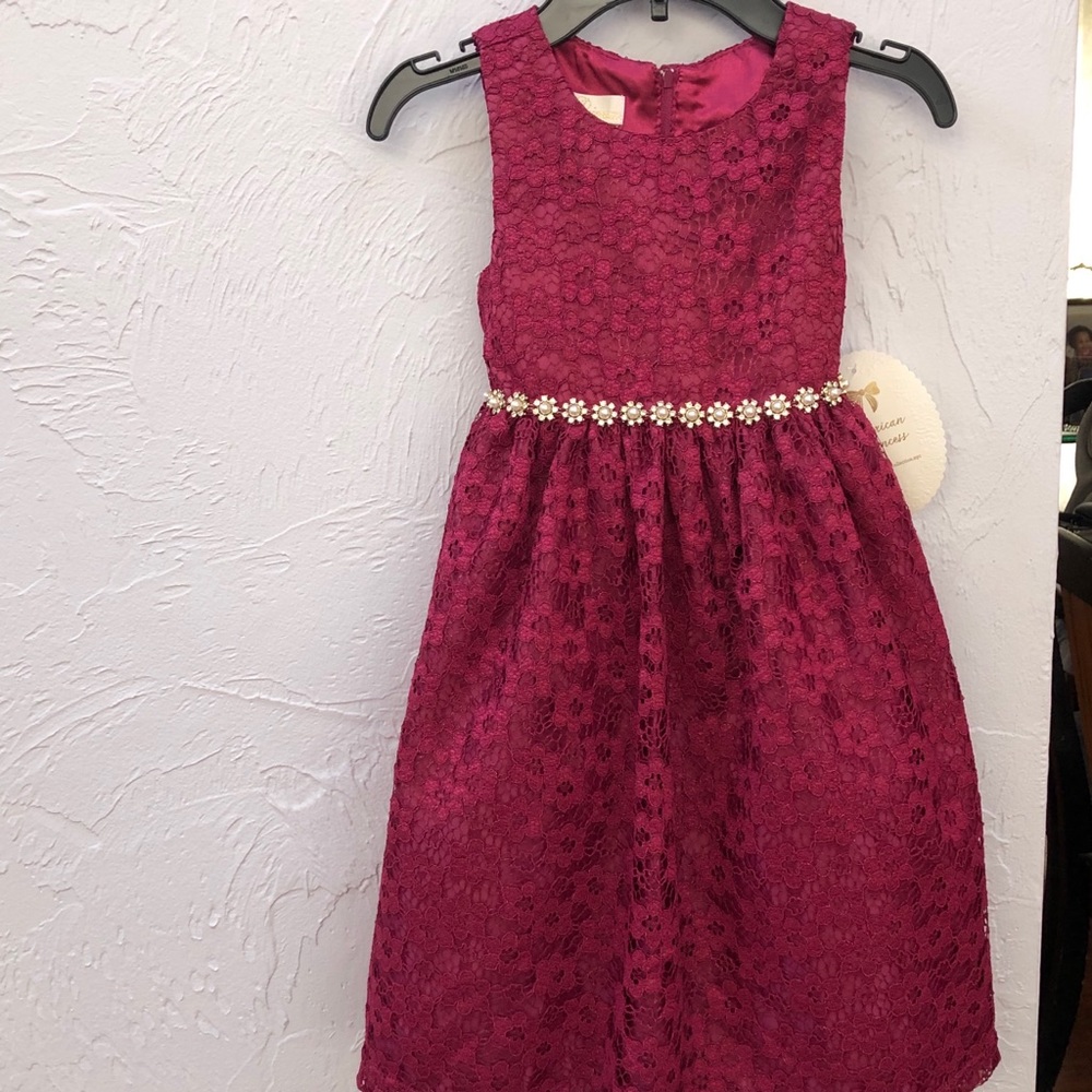 Burgundy Children’s Dress